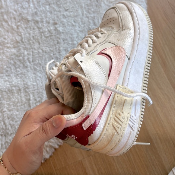 For Sale: Special Edition Nike Air Force 1 - White, Pink, and Red - Size US 7 - Picture 4 of 6